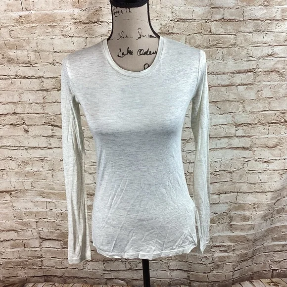 NWT AllSaints Esme subtle shimmer long sleeve top Small - Picture 2 of 6